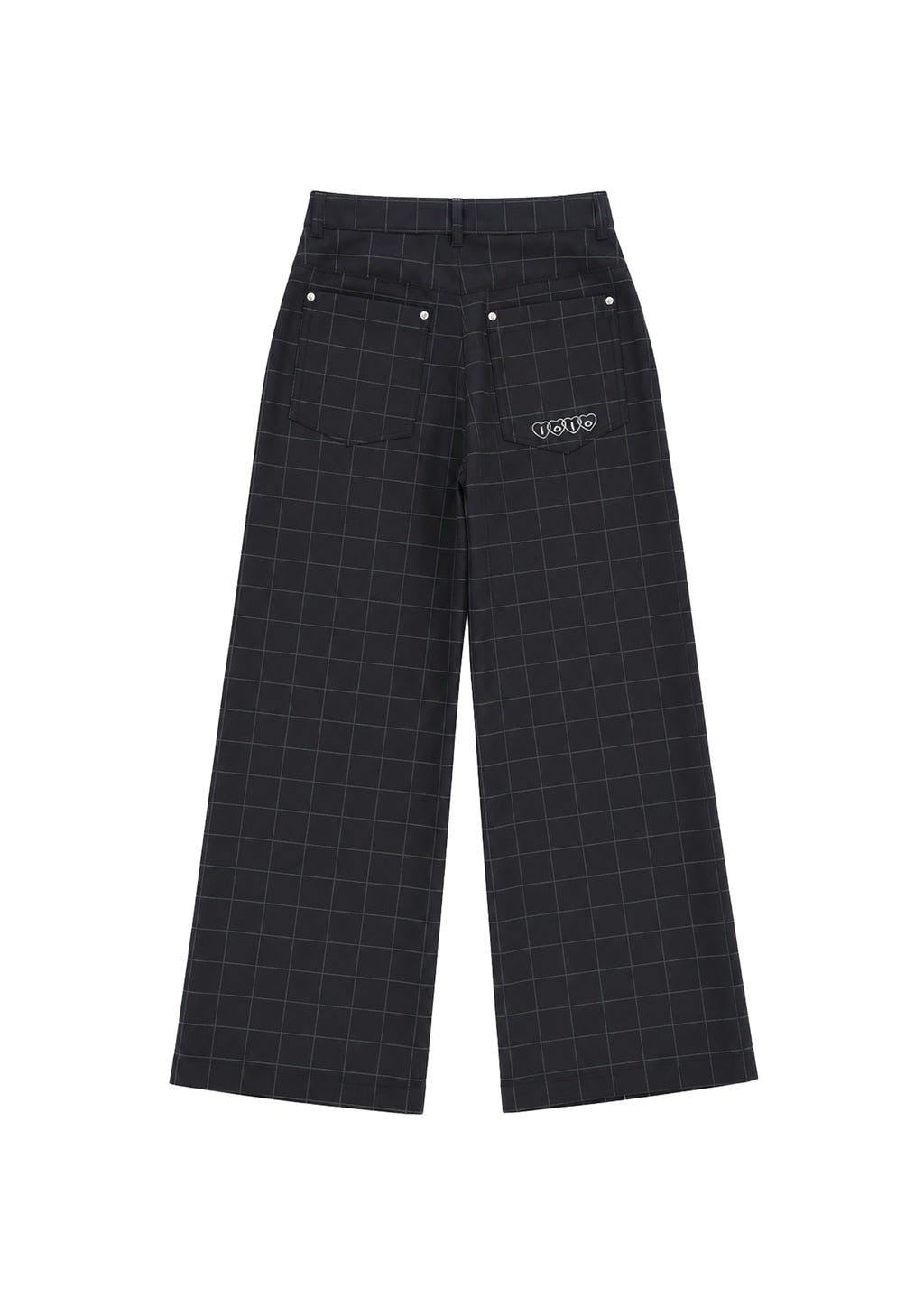 Denim Checkered Jeans